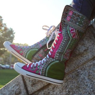 Women's Sneaker Boots Funky Boots Dashiki | Save More