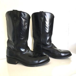 Men's Black Leather Boots Boots Motorcycle Boots 10.5 Wide | Save More