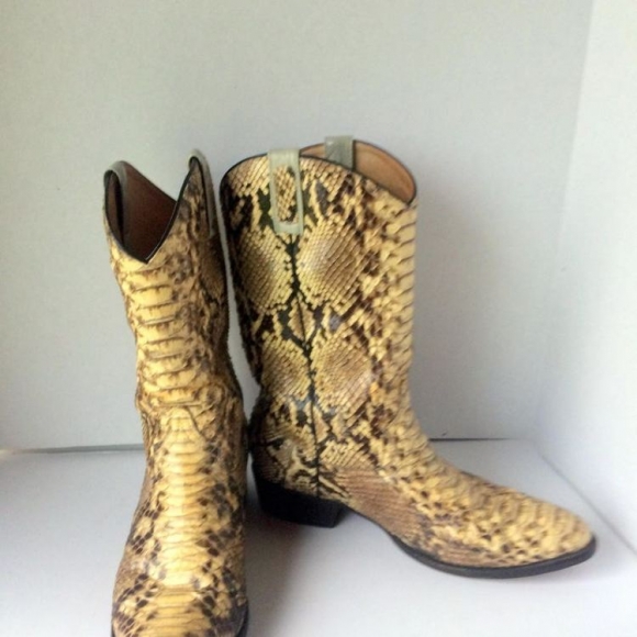 Men's Genuine Snakeskin Vintage Boots sz 11 D Handmade Snakeskin | Save More