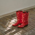 Women's Leaf Boots Red | Save More