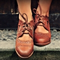 Women's STOCKHOLM. Brown Leather Booties / Brown Oxfords / Womens | Save More