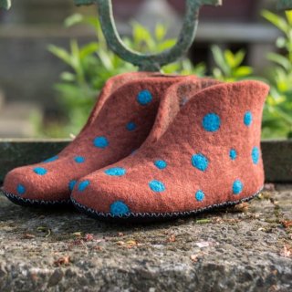 Women's Gift for Birthday Gifts for Her Brown Polka Dots Boots | Save More