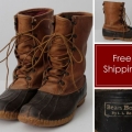 Men's Vintage LL Bean Boots Leather Duck 12 US Retro UK | Save More