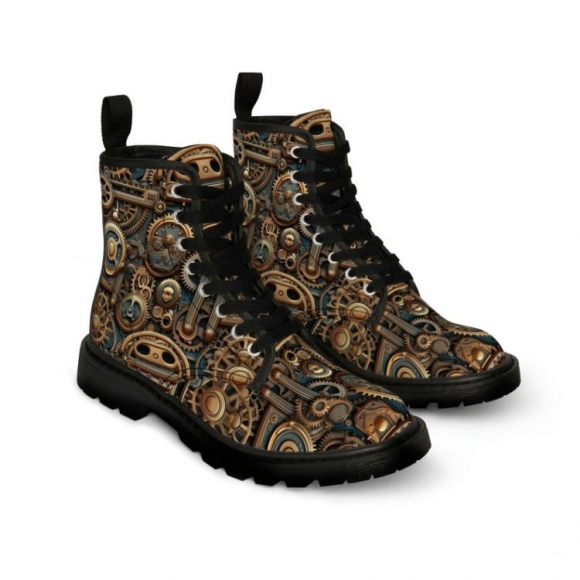 Men's Steampunk Canvas Boots | Save More