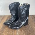 Men's Vintage Laredo Black Leather Boots 1/2 EE | Save More