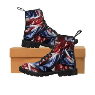 Women's Union Jack Canvas Boots | Save More