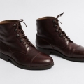 Women's 60s Vintage Woman Burgundy High Round Toe Boots | Save More