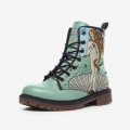 Men's Venus Botticelli Pastel Green Leather Unisex Boots Vegan | Save More