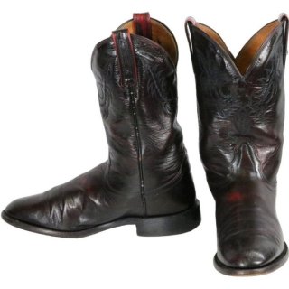 Men's Nocona Cowboy Boots 8 D Deep Oxblood Leather Red Country | Save More