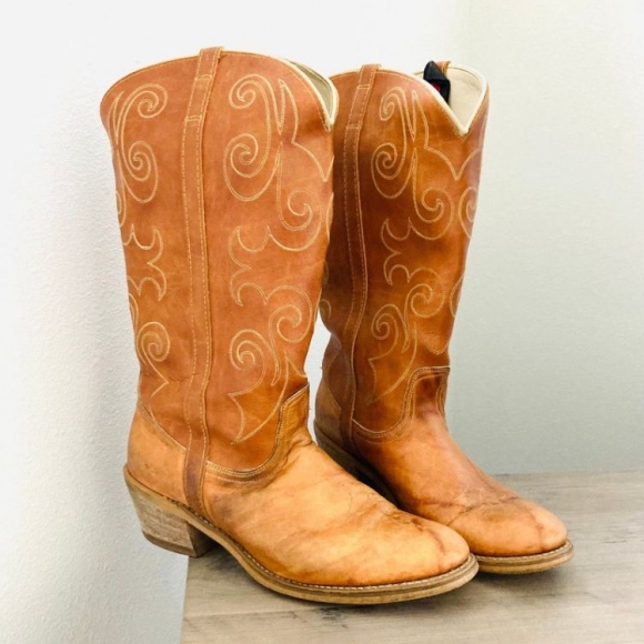 Women's Dingo Leather Cowgirl Boots / Vintage Country Western Boots | Save More