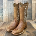 Women's Handmade Leather Floral Embroidered Boots/ Mexican Artisanal | Save More