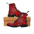 Men's Relaxing Red Pattern-v-1Canvas Boots | Save More