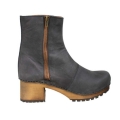 Women's Lotta's Britt Clog Boots in Charcoal Leather by Lotta From | Save More