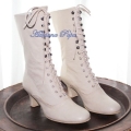 Women's White Boots Bridal Shoes Victorian Boots 1900 Weeding Boots | Save More