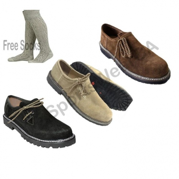 Men's Shoes to Wear With Lederhosen Bavarian Shoes Suede Leather | Save More