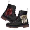 Men's Angel and Demon Boots Custom Boots Combat Boots Vegan | Save More