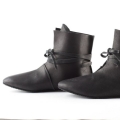 Men's Gift Black Real Leather Boots Cattle Leather Medieval Style | Save More