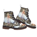 Women's Marilyn Monroe Leopard Style UNISEX Vegan Leather Boots | Save More