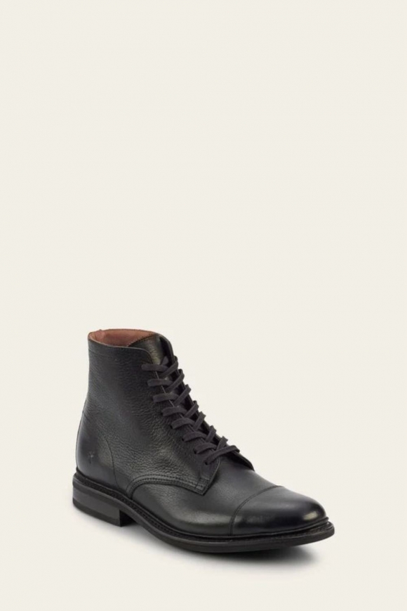 FRYE | MEN'S SETH CAP TOE LACE UP-Black