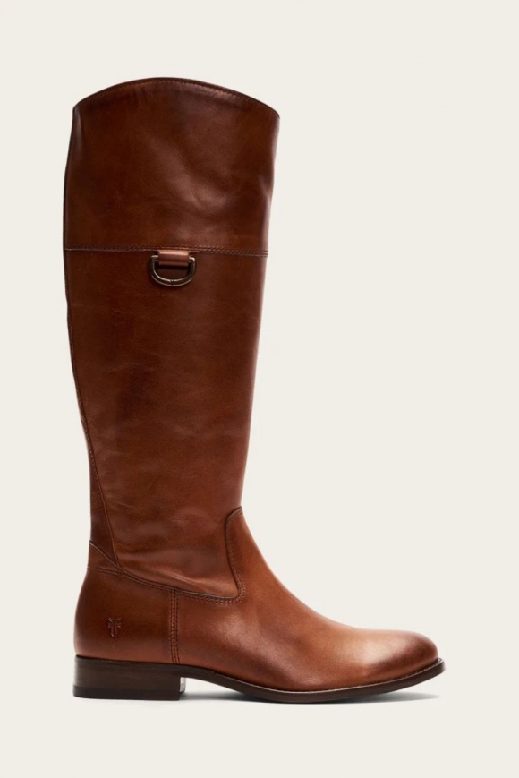 FRYE | WOMEN'S MELISSA D RING TALL WIDE CALF-Caramel