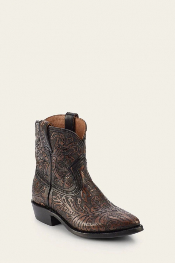 FRYE | WOMEN'S BILLY SHORT TOOLED-Black