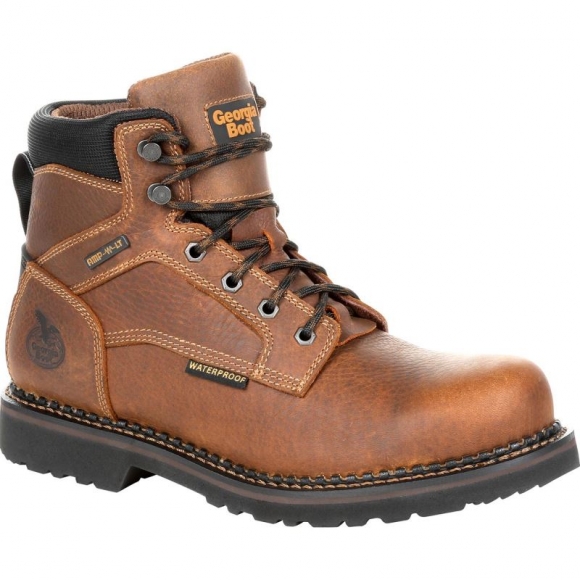 Georgia Boots | Men's Giant Revamp Steel Toe Waterproof Work-Brown