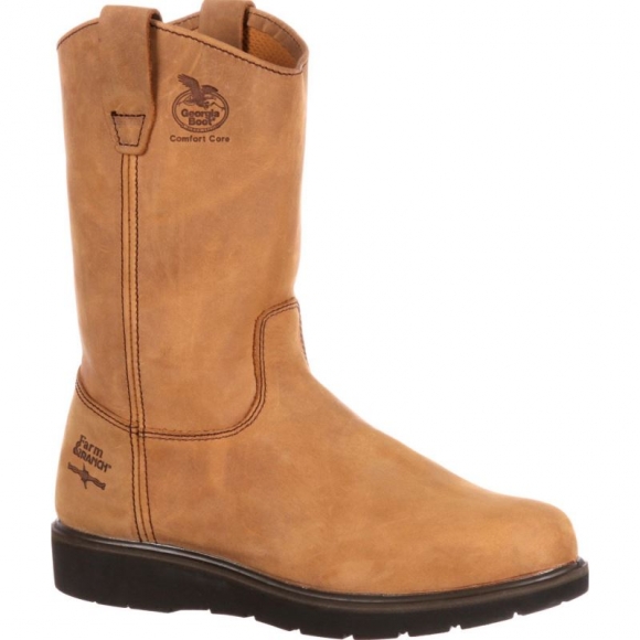 Georgia Boots | Men's Farm and Ranch Pull On Work-Mississippi Tan