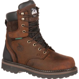 Georgia Boots | Men's Brookville Waterproof Work-Dark Brown