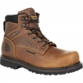 Georgia Boots | Men's Giant Revamp Steel Toe Internal Met-Guard Waterproof Work-Brown