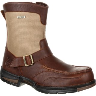 Georgia Boots | Men's Athens Waterproof Side-Zip-Brown