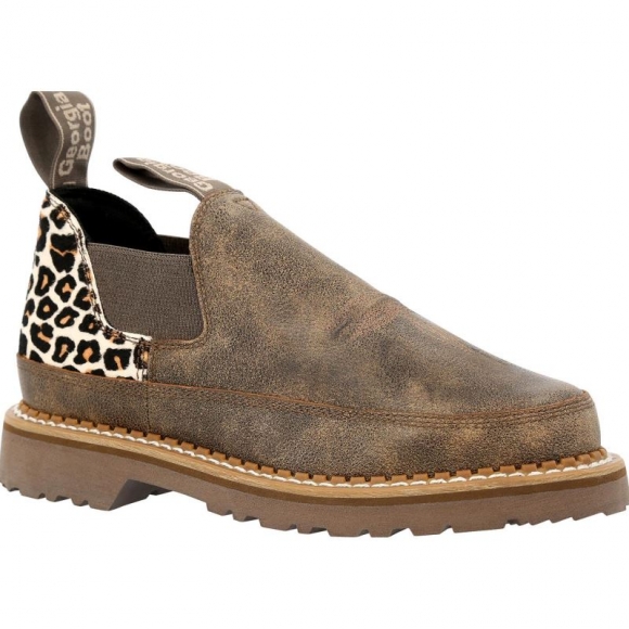 Georgia Boots | Women's Brown Leopard Romeo Shoe-Brown