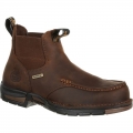 Georgia Boots | Men's Athens Chelsea Waterproof Work-Dark Brown