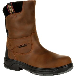 Georgia Boots | Men's FLXpoint Waterproof Composite Toe Works-Brown