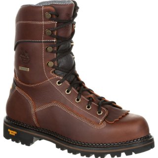 Georgia Boots | Men's AMP LT Logger Low Heel Waterproof Work-Brown