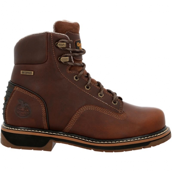 Georgia Boots | Men's AMP LT Edge Waterproof Alloy Toe Work-Brown