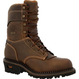 Georgia Boots | Men's AMP LT Logger Composite Toe Insulated Waterproof Work-Brown