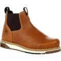 Georgia Boots | Men's AMP LT Wedge Chelsea Work-Brown