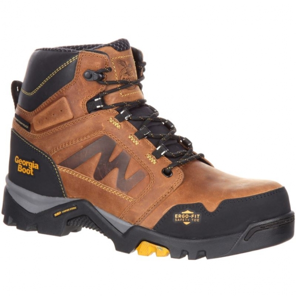 Georgia Boots | Men's Amplitude Composite Toe Waterproof Work-Trail Crazy Horse