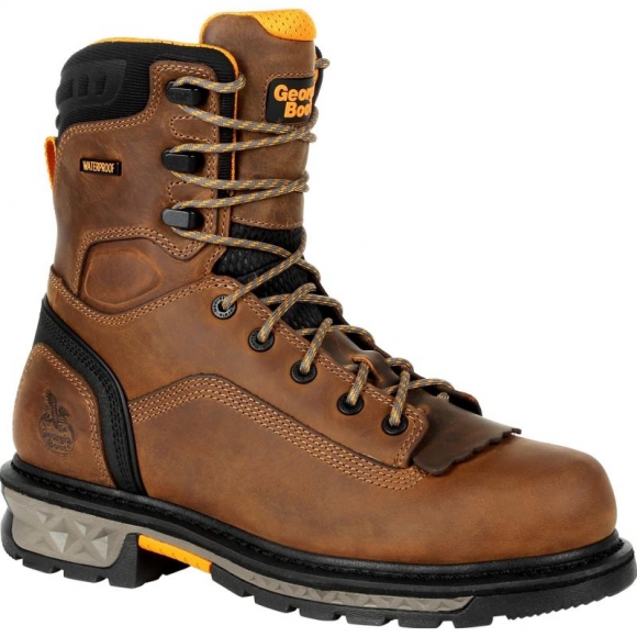 Georgia Boots | Men's Carbo-Tec LTX Waterproof Work-Black And Brown