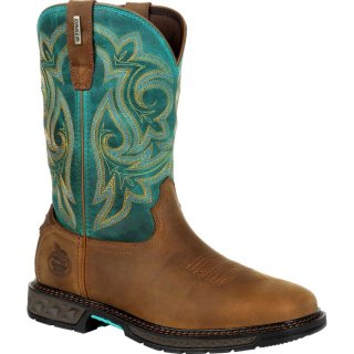 Georgia Boots | Women's Carbo-Tec LT Waterproof Pull-On-Brown