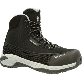 Georgia Boots | Men's MICHELIN Latitude Tour Alloy Toe Athletic High Top Work Shoe-Black Grey