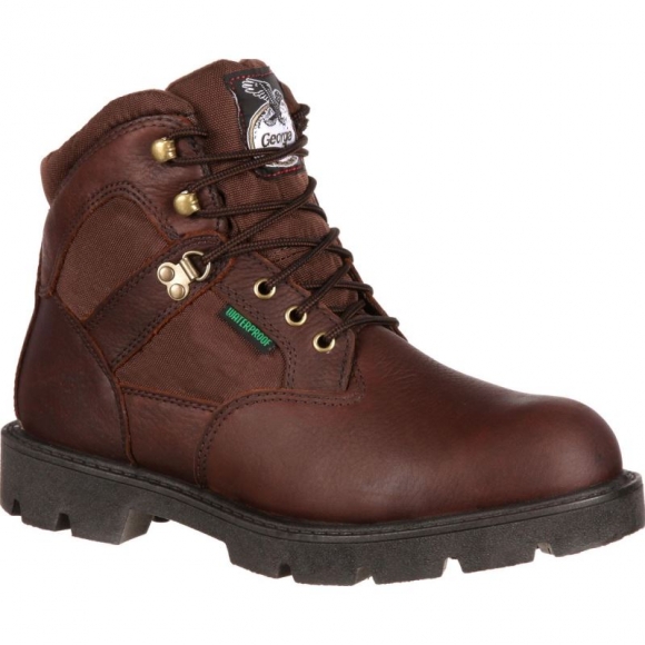 Georgia Boots | Men's Homeland Steel Toe Waterproof Work-Brown