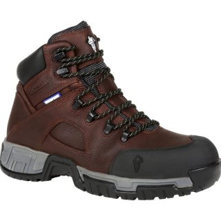 Georgia Boots | Men's Michelin HydroEdge Steel Toe Waterproof Work-Brown