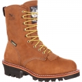 Georgia Boots | Men's Steel Toe GORE-TEX Waterproof 400G Insulated Logger-Worn Saddle