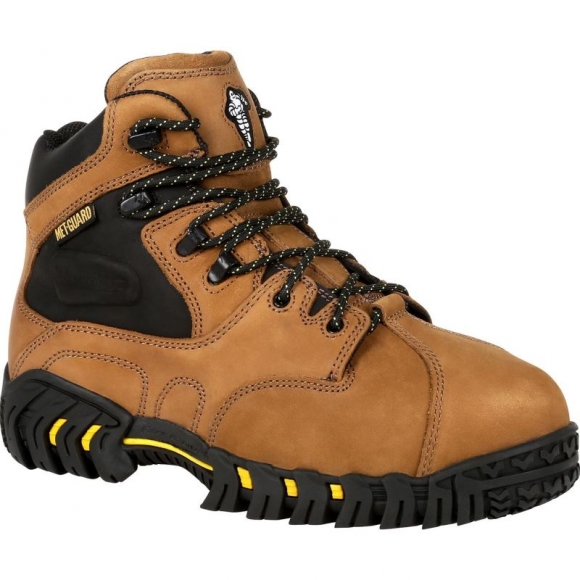 Georgia Boots | Men's Michelin Steel Toe Internal Met Guard Work-Brown