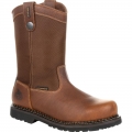 Georgia Boots | Men's Giant Revamp Steel Toe Waterproof Pull-On Work-Brown