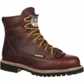 Georgia Boots | Men's Waterproof Lace-To-Toe Work-Chocolate