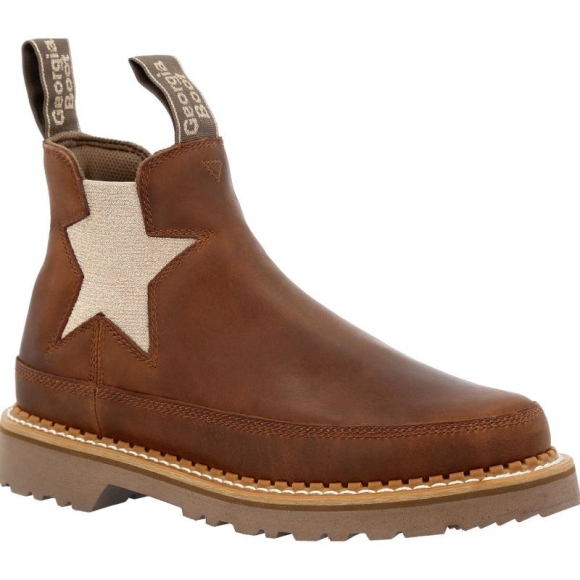 Georgia Boots | Women's Brown Chelsea Star Romeo-Brown