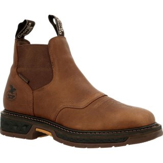 Georgia Boots | Men's Carbo-Tec LT Waterproof Chelsea Work-Brown