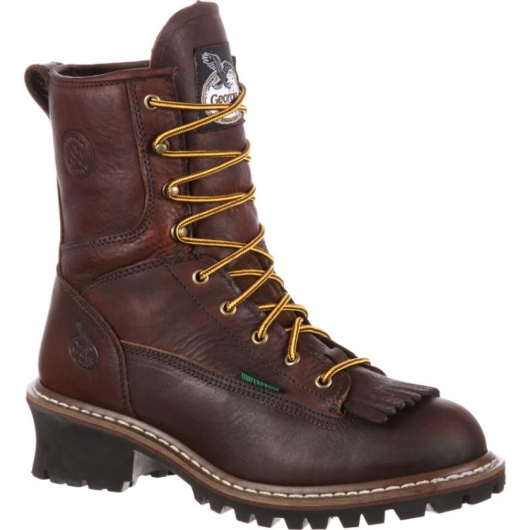 Georgia Boots | Men's Steel Toe Waterproof Logger-Chocolate